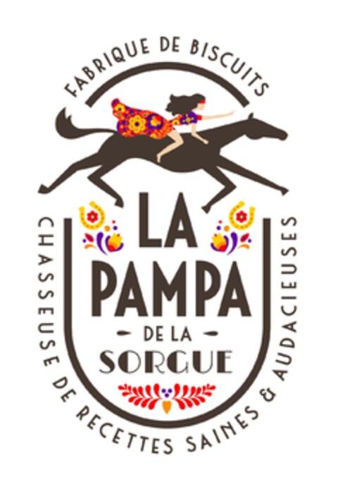 LA PAMPA DE LA SORGUE FABRIQUE DE BISCUITS CHASSEUSE DE RECETTES SAINES ET AUDACIEUSES Logo (EUIPO, 17.06.2020)