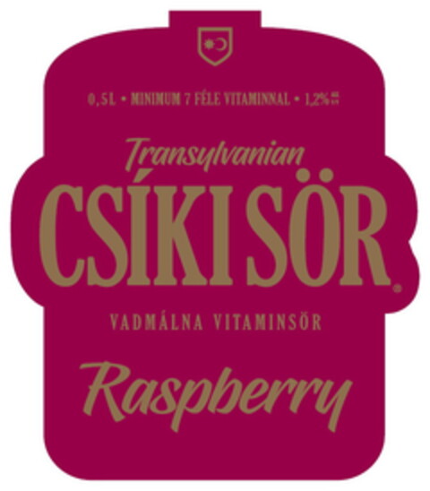 Transylvanian CSÍKI SÖR  VADMÁLNA VITAMINSÖR Raspberry Logo (EUIPO, 07/15/2022)