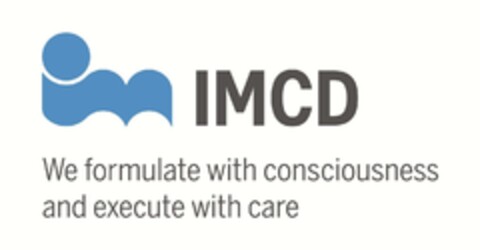 IMCD WE FORMULATE WITH CONSCIOUSNESS AND EXECUTE WITH CARE Logo (EUIPO, 07/26/2023)