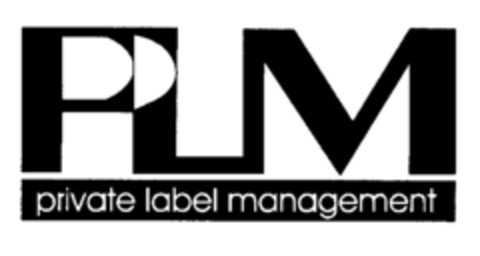 PLM private label management Logo (EUIPO, 28.09.2001)