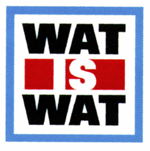 WAT IS WAT Logo (EUIPO, 31.10.2001)