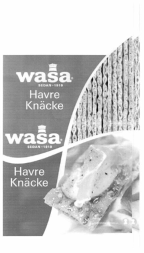 wasa SEDAN - 1919 Havre Knäcke Logo (EUIPO, 05/16/2002)