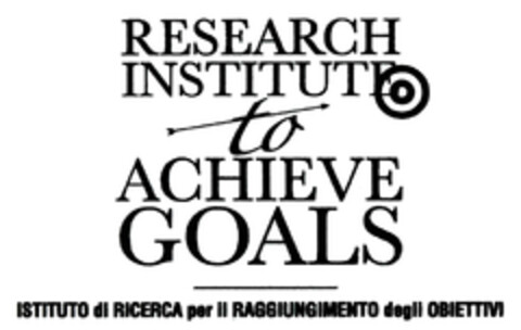 RESEARCH INSTITUTE to ACHIEVE GOALS Logo (EUIPO, 07/07/2006)