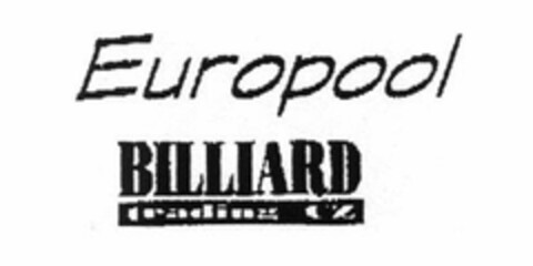 Europool BILLIARD trading CZ Logo (EUIPO, 08.11.2007)