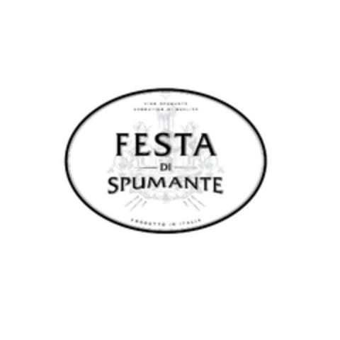 VINO SPUMANTE AROMATICO DI QUALITA FESTA DI SPUMANTE PRODOTTO IN ITALIA Logo (EUIPO, 10/13/2010)