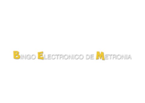 BINGO ELECTRONICO DE METRONIA Logo (EUIPO, 11/22/2012)