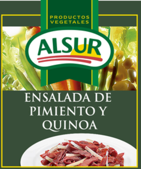 PRODUCTOS VEGETALES ALSUR ENSALADA DE PIMIENTO Y QUINOA Logo (EUIPO, 09.01.2017)