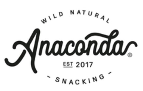 ANACONDA WILD NATURAL SNACKING EST. 2017 Logo (EUIPO, 23.11.2017)