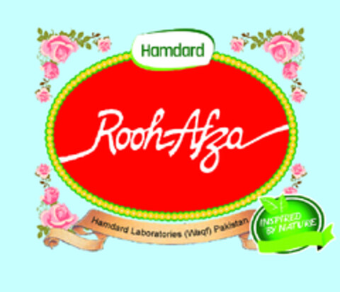 Hamdard; Rooh Afza; Hamdard Laboratoires (Waqf) Pakistan; Inspired by nature Logo (EUIPO, 23.10.2018)