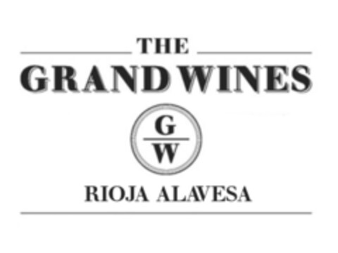 THE GRAND WINES GW RIOJA ALAVESA Logo (EUIPO, 01/23/2019)