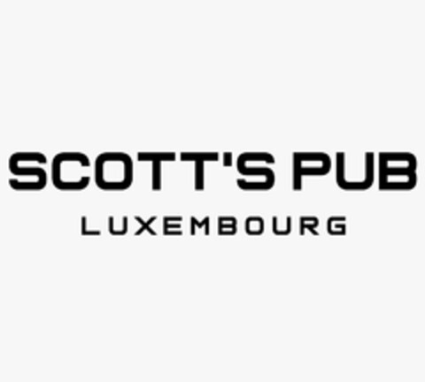 SCOTT'S PUB LUXEMBOURG Logo (EUIPO, 06/28/2021)