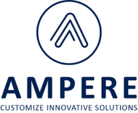 AMPERE CUSTOMIZE INNOVATIVE SOLUTIONS Logo (EUIPO, 27.01.2022)