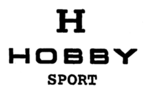 H HOBBY SPORT Logo (EUIPO, 15.03.2001)