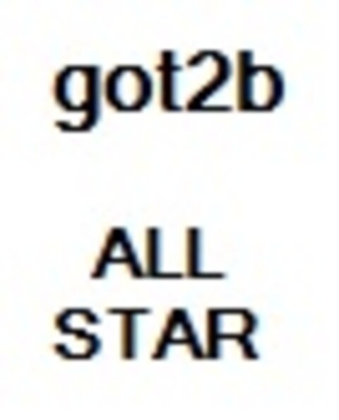 got2b ALL STAR Logo (EUIPO, 11.03.2014)