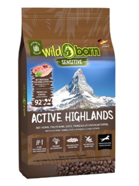 wildborn Active Highlands Logo (EUIPO, 12/04/2020)