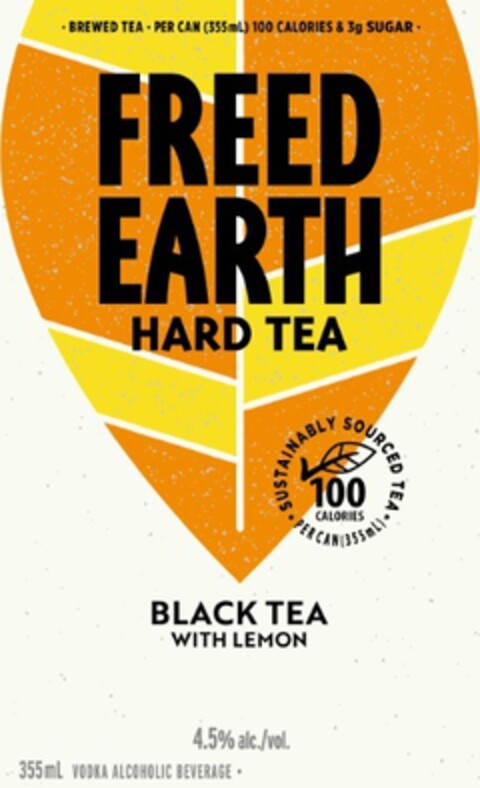 FREED EARTH HARD TEA BLACK TEA WITH LEMON Logo (EUIPO, 24.12.2020)