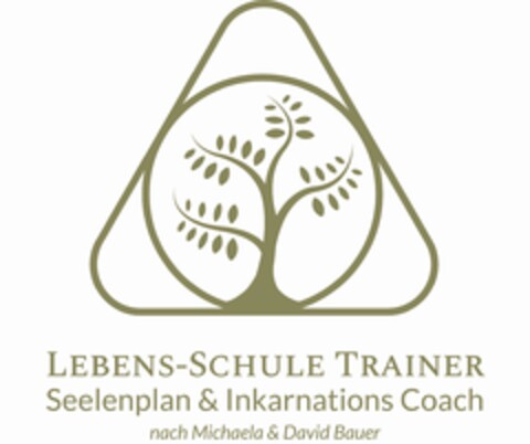 LEBENS-SCHULE TRAINER Seelenplan & Inkarnations Coach nach Michaela & David Bauer Logo (EUIPO, 03/25/2022)