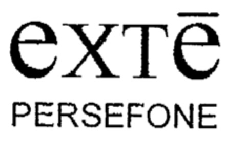 eXTè PERSEFONE Logo (EUIPO, 11.09.1997)