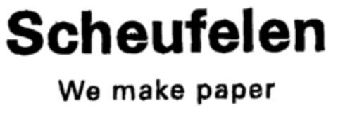 Scheufelen We make paper Logo (EUIPO, 08/26/1999)
