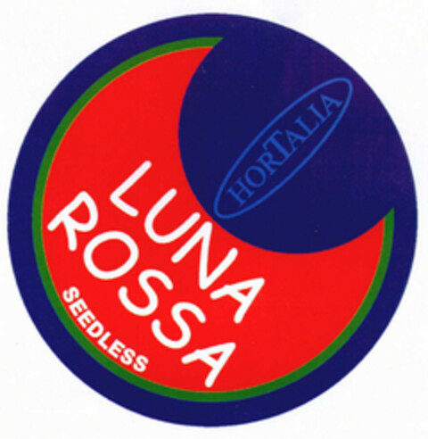 LUNA ROSSA SEEDLESS HORTALIA Logo (EUIPO, 06/28/2001)