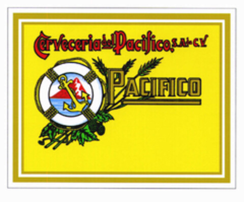 Pacifico Cerveceria del Pacifico. S.A. de C.V. Logo (EUIPO, 16.07.2001)