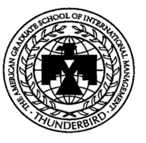 THUNDERBIRD, THE AMERICAN GRADUATE SCHOOL OF INTERNATIONAL MANAGEMENT Logo (EUIPO, 23.10.2001)