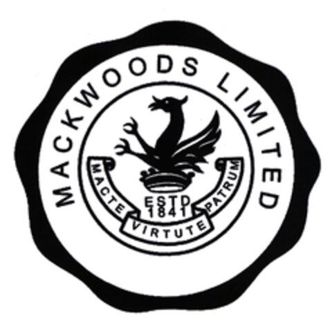 MACKWOODS LIMITED MACTE VIRTUTE PATRUM ESTD 1841 Logo (EUIPO, 17.01.2003)