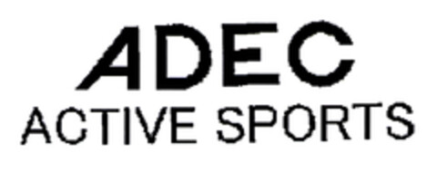 ADEC ACTIVE SPORTS Logo (EUIPO, 14.02.2003)