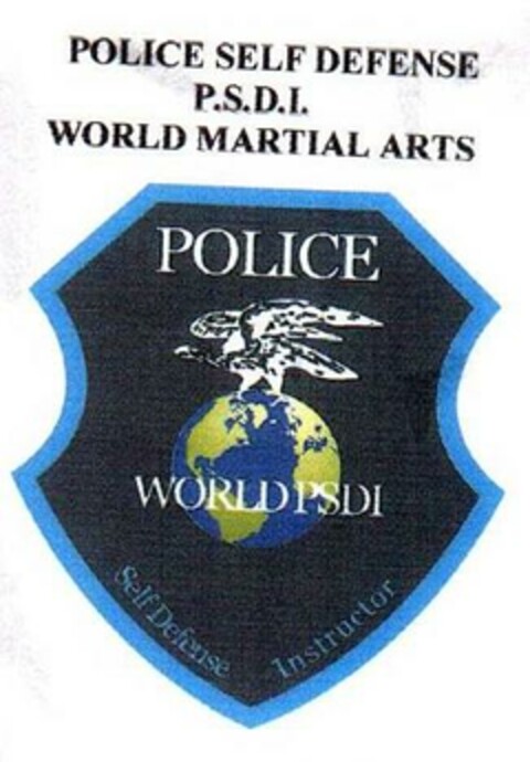 POLICE SELF DEFENSE P.S.D.I. WORLD MARTIAL ARTS POLICE WORLD PSDI Self Defense Instructor Logo (EUIPO, 17.12.2008)