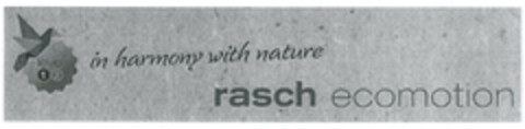 in harmony with nature rasch ecomotion level 1 2 Logo (EUIPO, 21.01.2013)