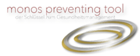 monos preventing tool der Schlüssel zum Gesundheitsmanagement Logo (EUIPO, 08.06.2017)