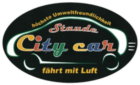 höchste Umweltfreundlichkeit Staude City car fährt mit Luft Logo (EUIPO, 08/14/2017)