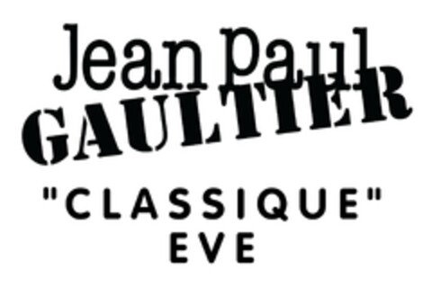 JEAN PAUL GAULTIER "CLASSIQUE" EVE Logo (EUIPO, 24.04.2018)