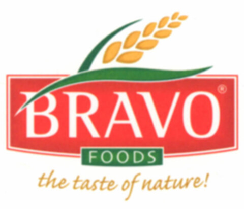 BRAVO FOODS THE TASTE OF NATURE Logo (EUIPO, 30.09.2019)