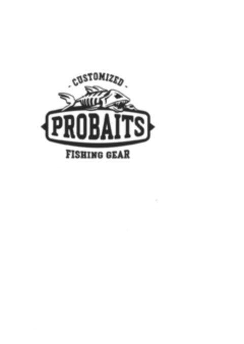 PROBAITS CUSTOMIZED FISHING GEAR Logo (EUIPO, 17.08.2022)