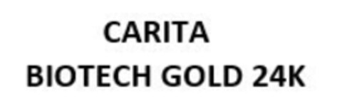 CARITA BIOTECH GOLD 24K Logo (EUIPO, 28.10.2022)