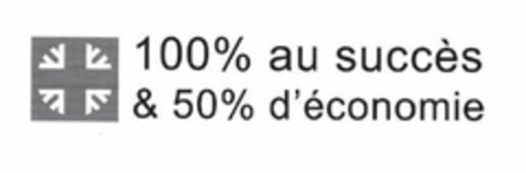 100% au succès & 50% d'économie Logo (EUIPO, 25.01.2023)