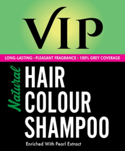 VIP Natural HAIR COLOUR SHAMPOO Logo (EUIPO, 13.03.2024)