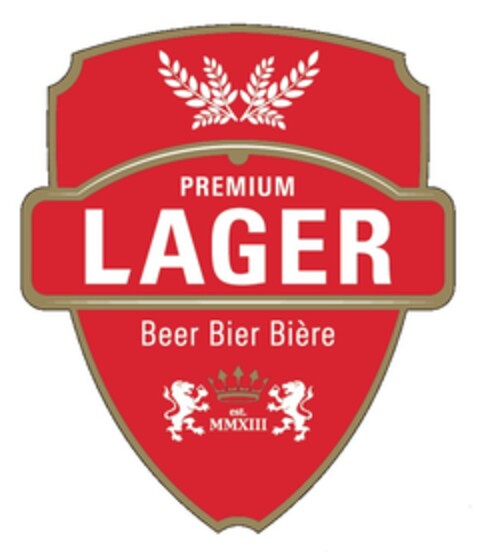 PREMIUM LAGER BEER BIER BIÈRE Logo (EUIPO, 29.09.2020)