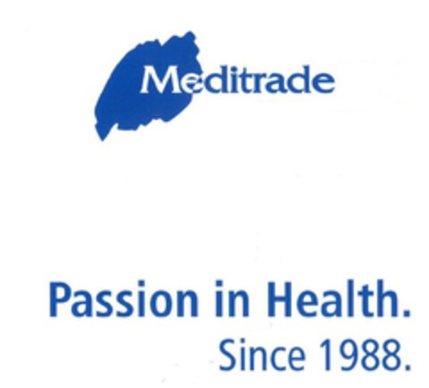 Meditrade Passion in Health. Since 1988. Logo (EUIPO, 08.12.2021)