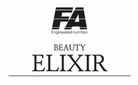 FA Engineered nutrition BEAUTY ELIXIR Logo (EUIPO, 15.06.2022)