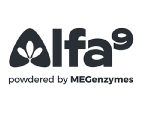 Alfa9 powdered by MEGenzymes Logo (EUIPO, 27.09.2023)