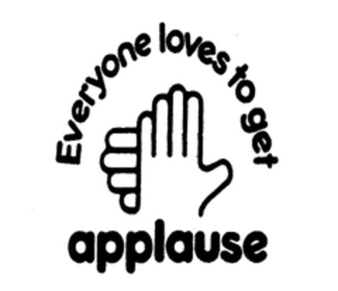 Everyone loves to get applause Logo (EUIPO, 07.12.2004)
