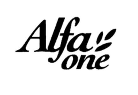 Alfa one Logo (EUIPO, 17.10.2005)