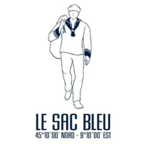 Le Sac Bleu 45°10”00' NORD- 9°10”00'EST Logo (EUIPO, 02/11/2016)