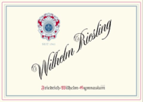 seit 1561 Wilhelm Riesling Friedrich-Wilhelm-Gymnasium GbR Logo (EUIPO, 18.05.2017)