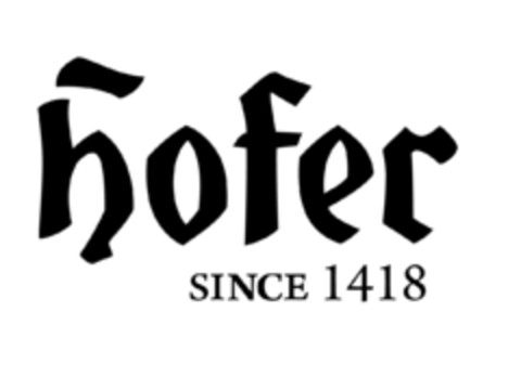 Hofer since 1418 Logo (EUIPO, 09/07/2018)