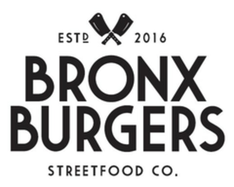 BRONX BURGERS STREETFOOD CO. Logo (EUIPO, 01/13/2020)