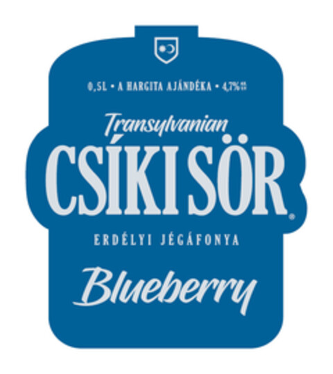 Transylvanian CSÍKI SÖR ERDÉLYI JÉGÁFONYA Blueberry Logo (EUIPO, 07/15/2022)