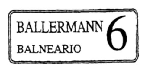 BALLERMANN 6 BALNEARIO Logo (EUIPO, 14.04.1996)
